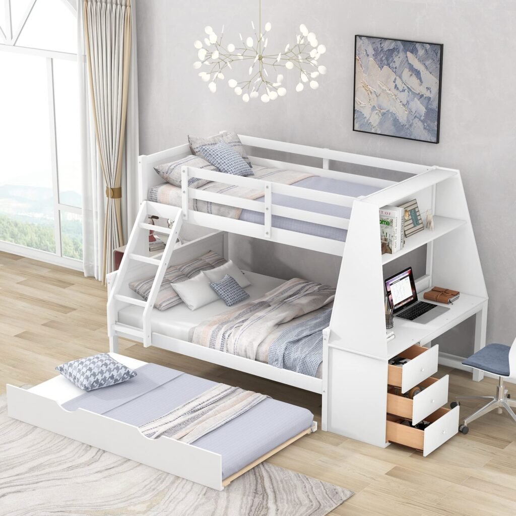 Bunk Bed with Desk: Space-Saving Solution for Small Bedrooms