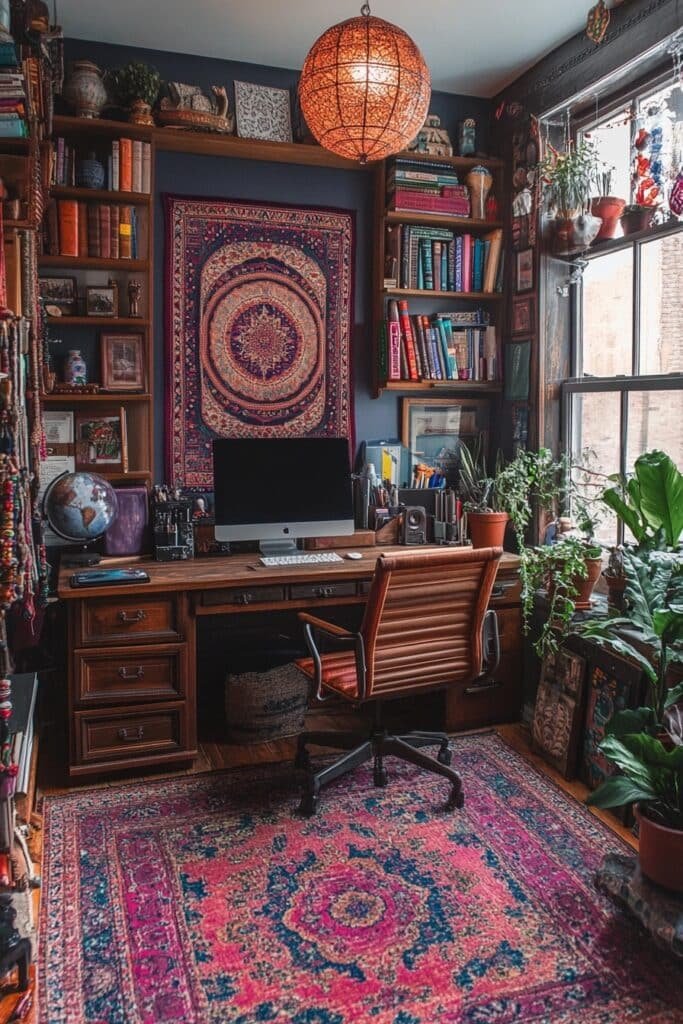 Bohemian Chic Study Space