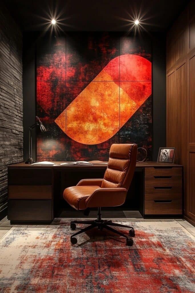 Bold Graphic Wall Home Office