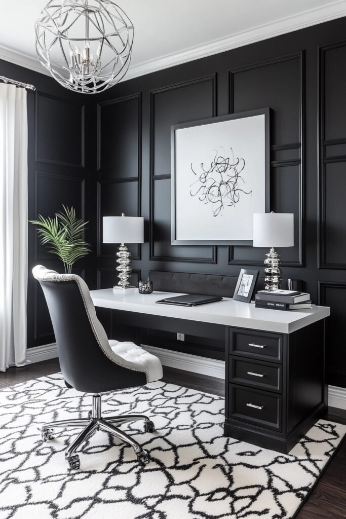 Chic Monochrome Office