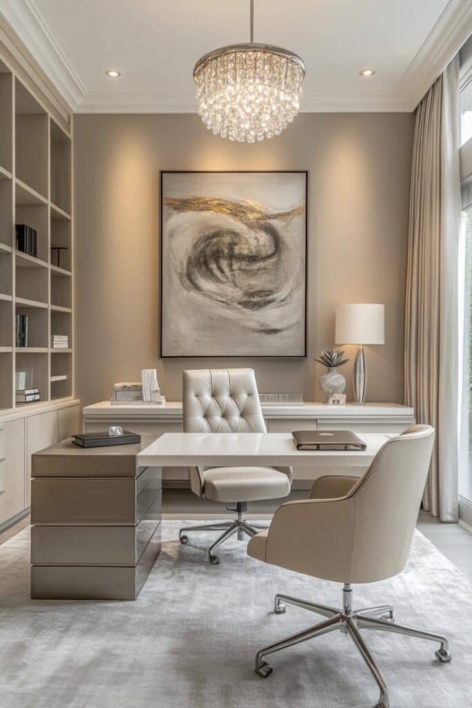 Contemporary Neutral Palette Office