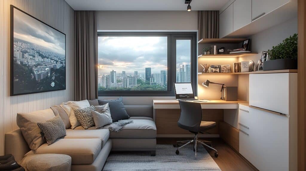 Corner Desk In Living Room Ideas