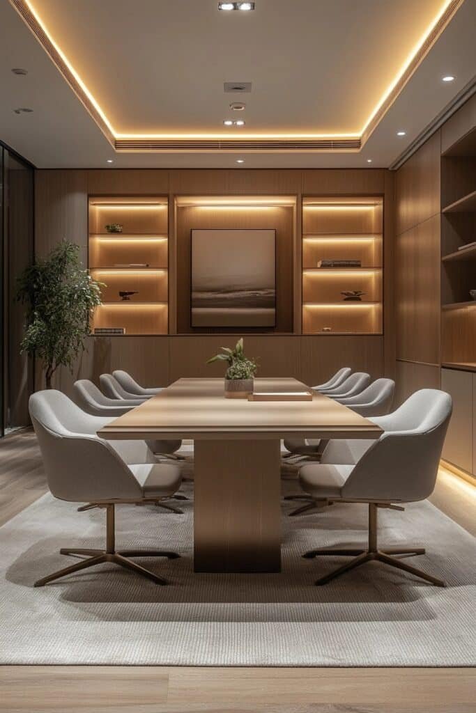 Cozy and Professional Conference Room Design