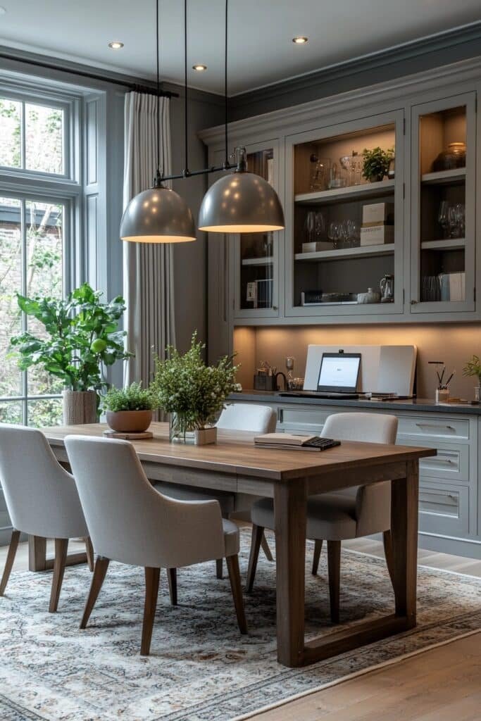 Dual-Purpose Dining Room Office