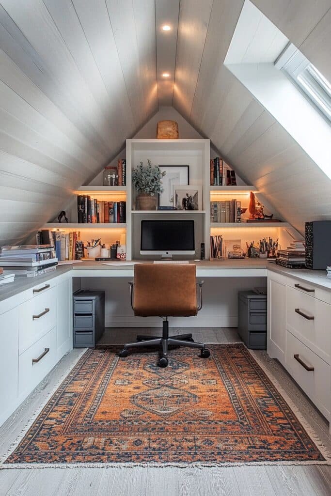 Functional Loft Home Office