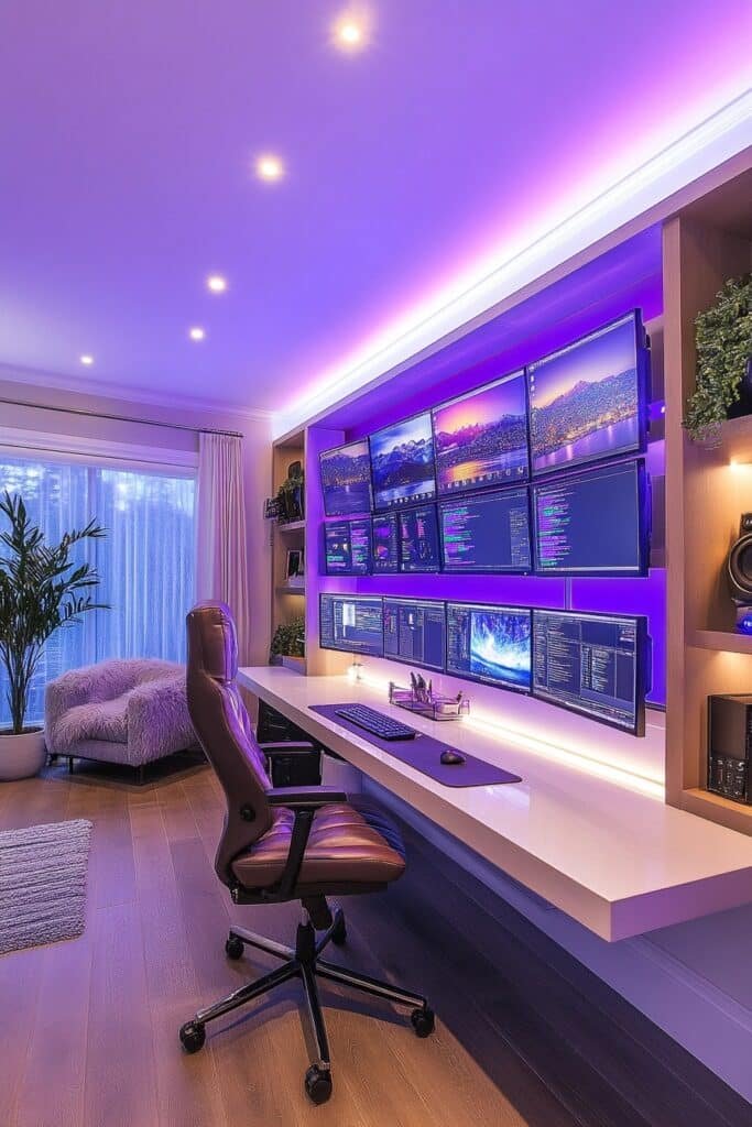 High-Tech Home Command Center