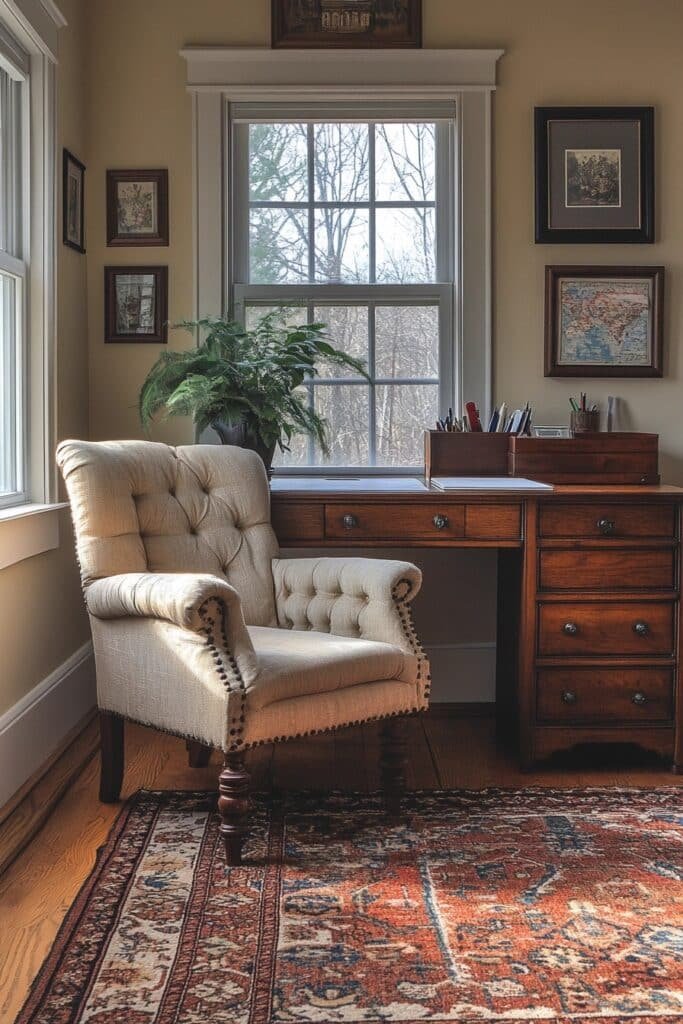 Homely Cozy Desk Area