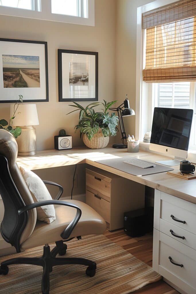 L-Shaped Desk Layout