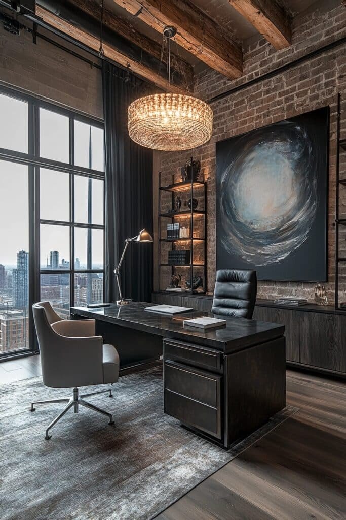 Luxurious Loft Home Office