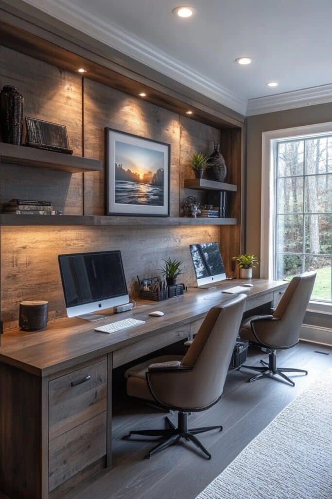 Modern Home Office for Two
