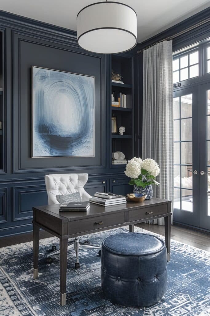 Monochromatic Study Room Themes