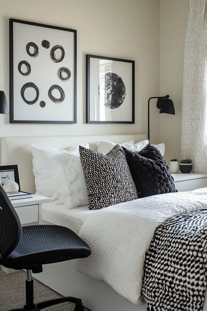 Monochrome Themed Guest Office