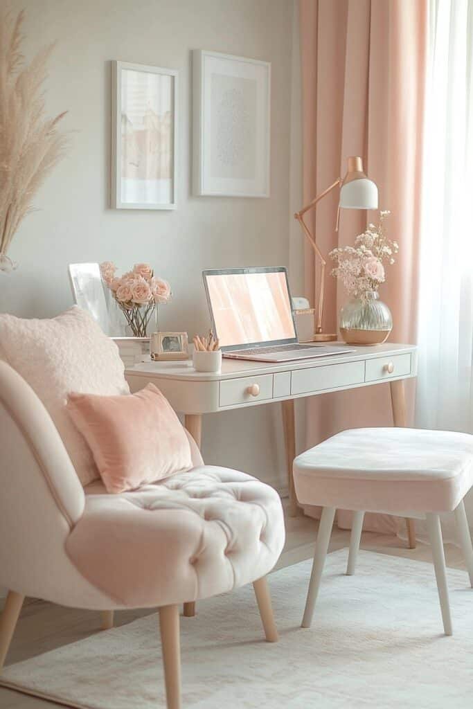 Soft Pastel Study Space