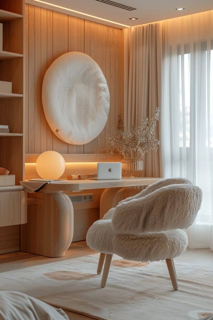Soft and Serene Study Areas