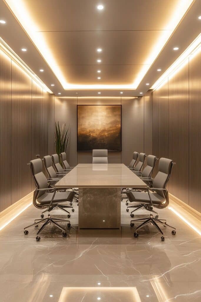 Stylish Conference Room with Clean Lines