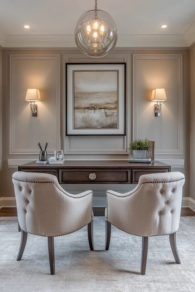 Transitional Style Study Room