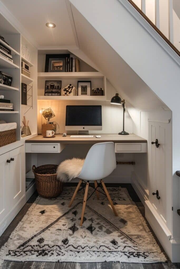 Under-Stairs Workspace