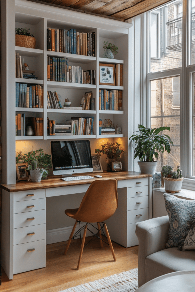 Bookshelf Desk Integration