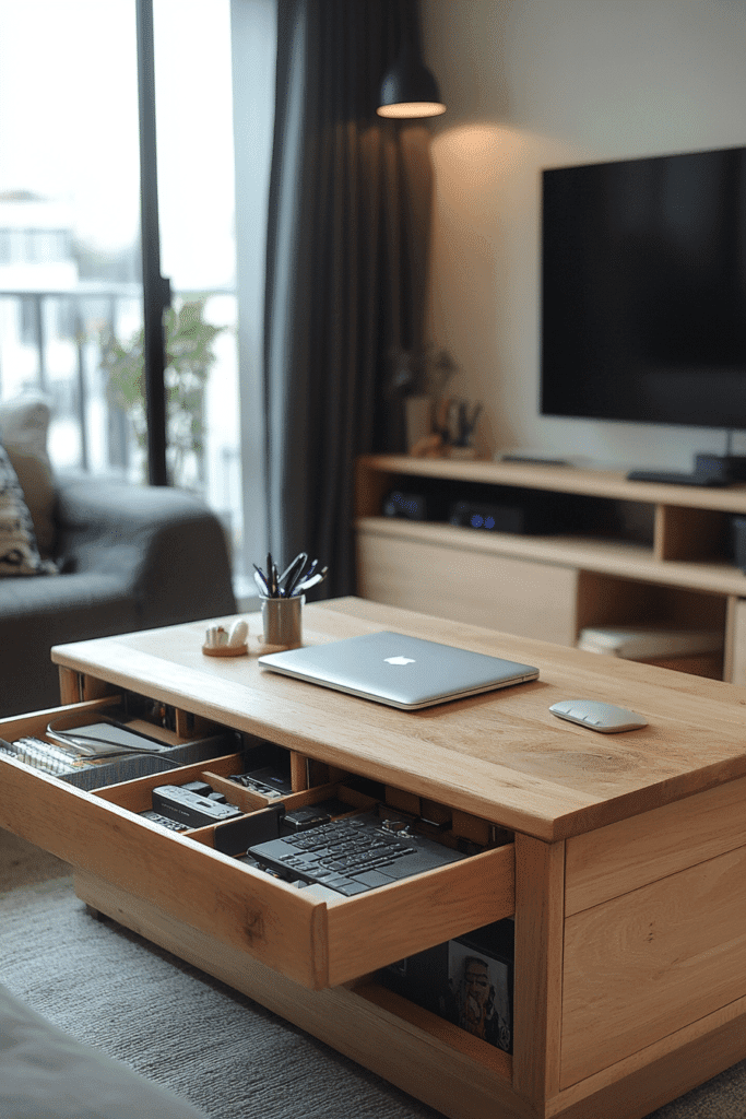 Coffee Table Command Center
