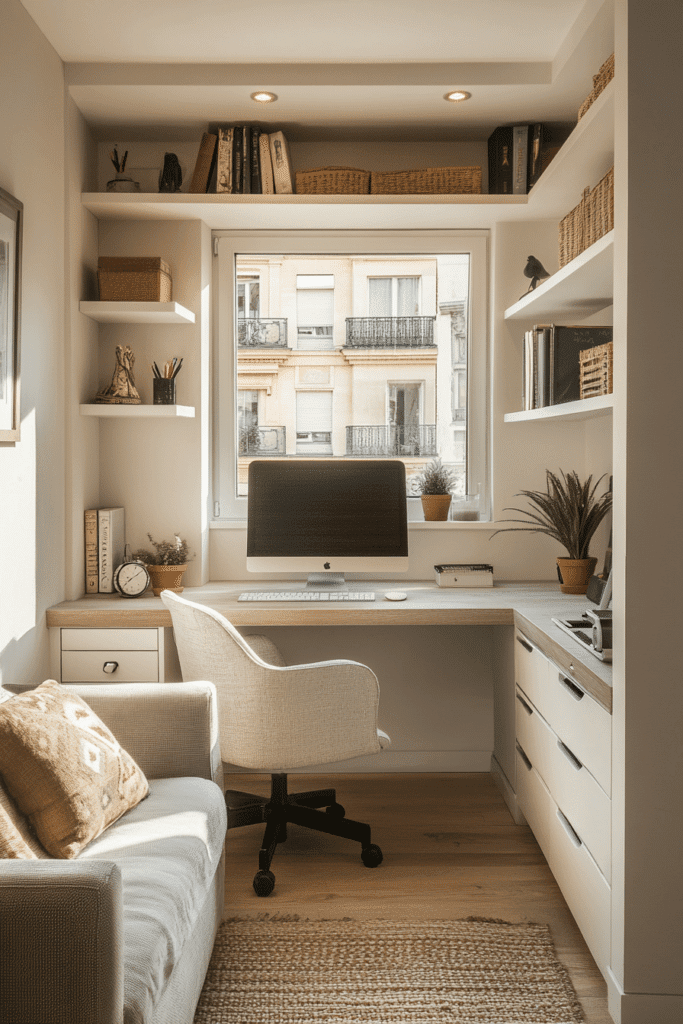 Compact Corner Desk Setup