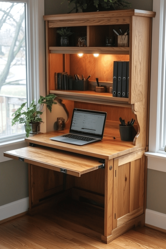 Drop-Leaf Workstation