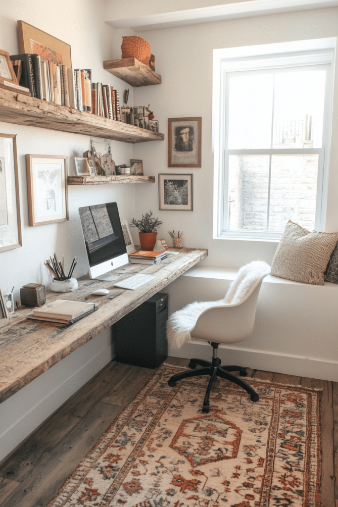 Narrow Space Desk Setup