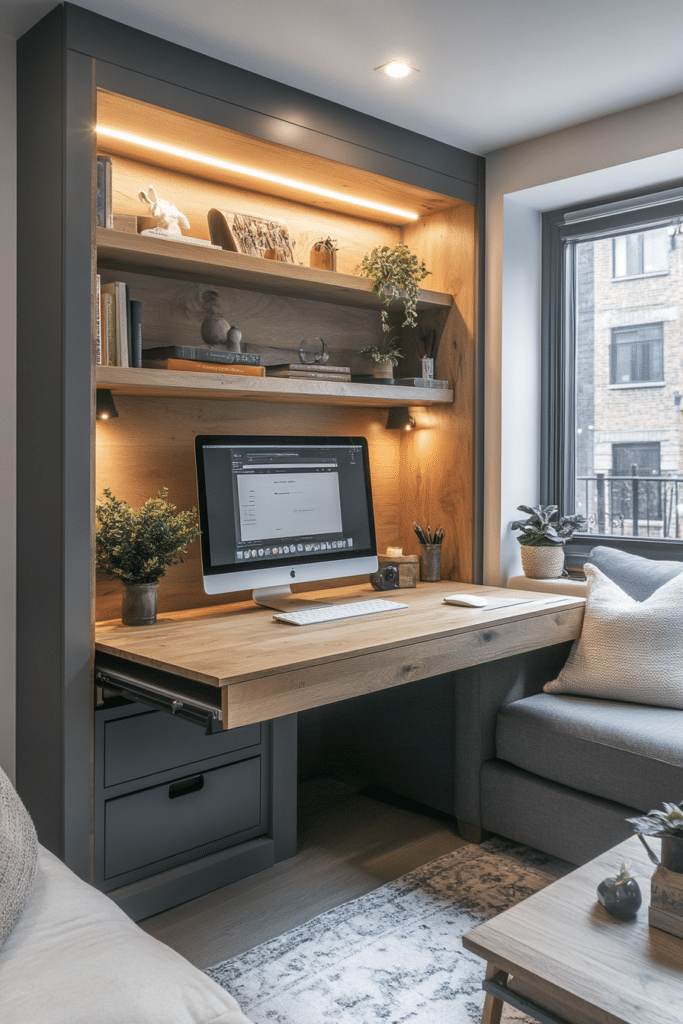 Retractable Drawer Desk