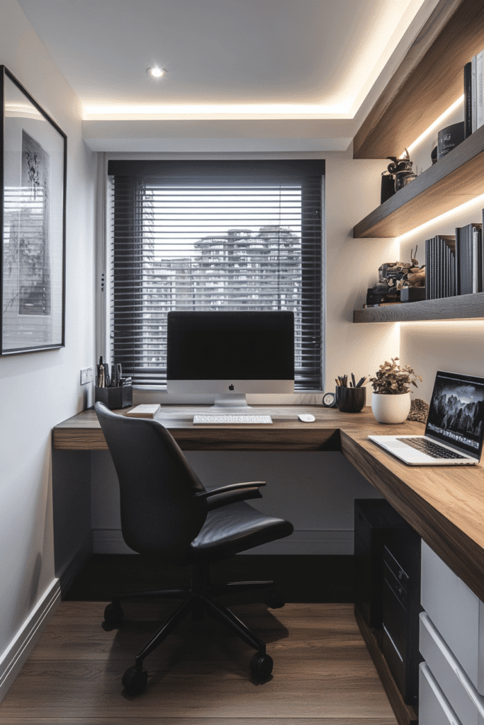 Sleek Minimalist Tiny Office