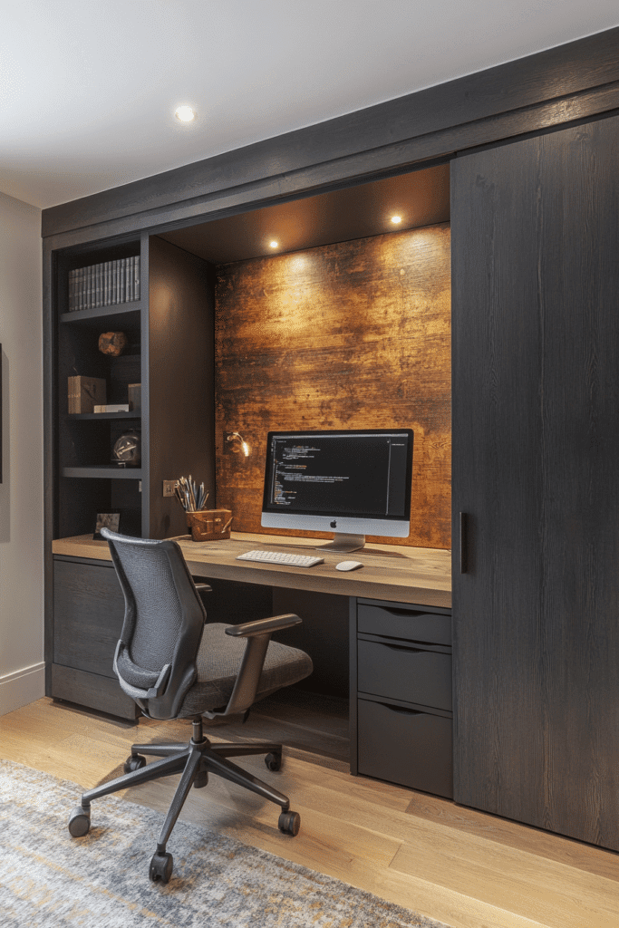 Sliding Door Tiny Office