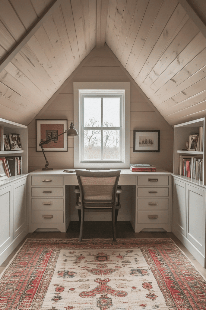 Tiny Office Under Eaves