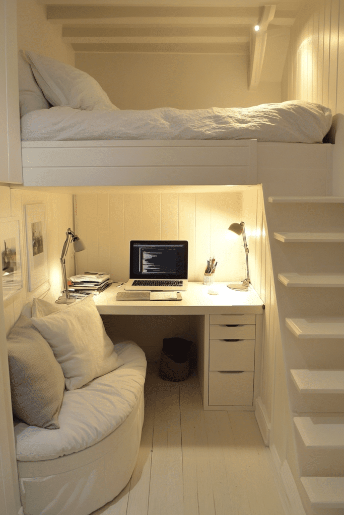Under-Bed Office Design