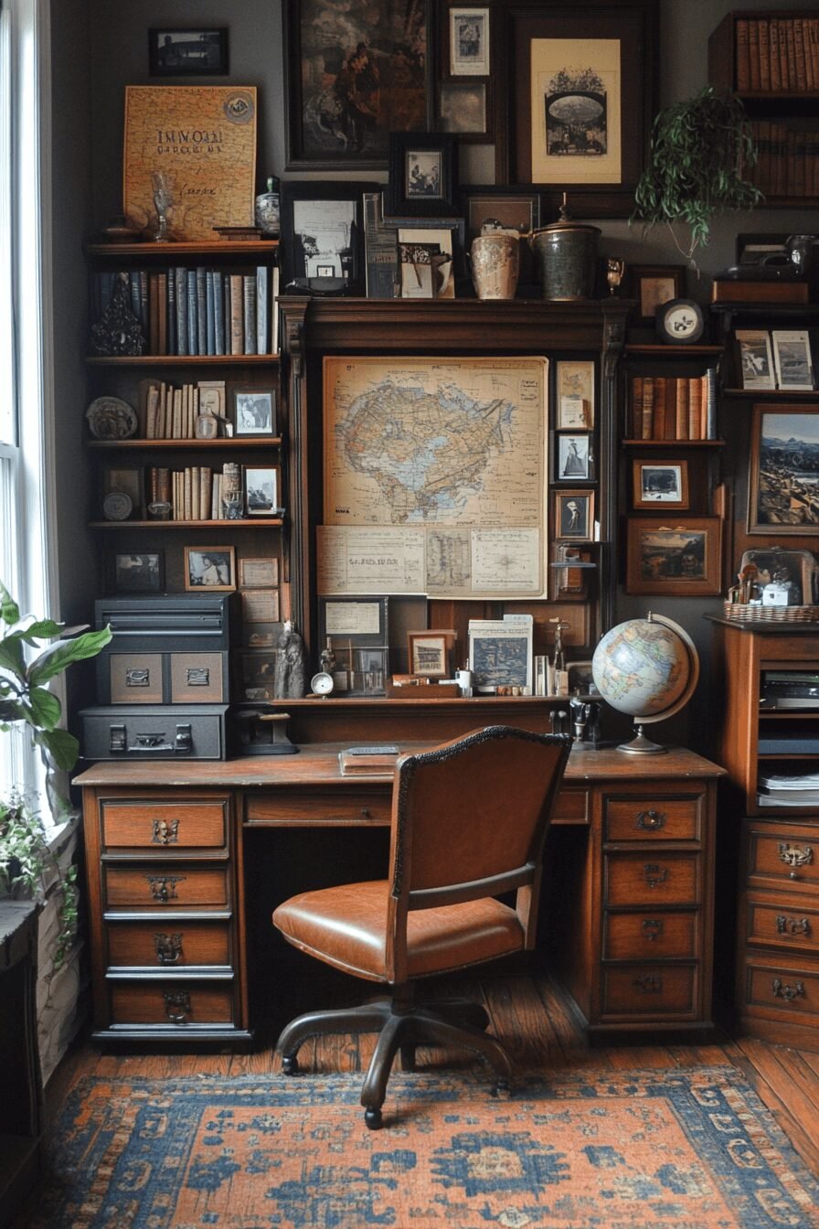 29 Vintage Home Office Styles That Blend Nostalgia with Productivity