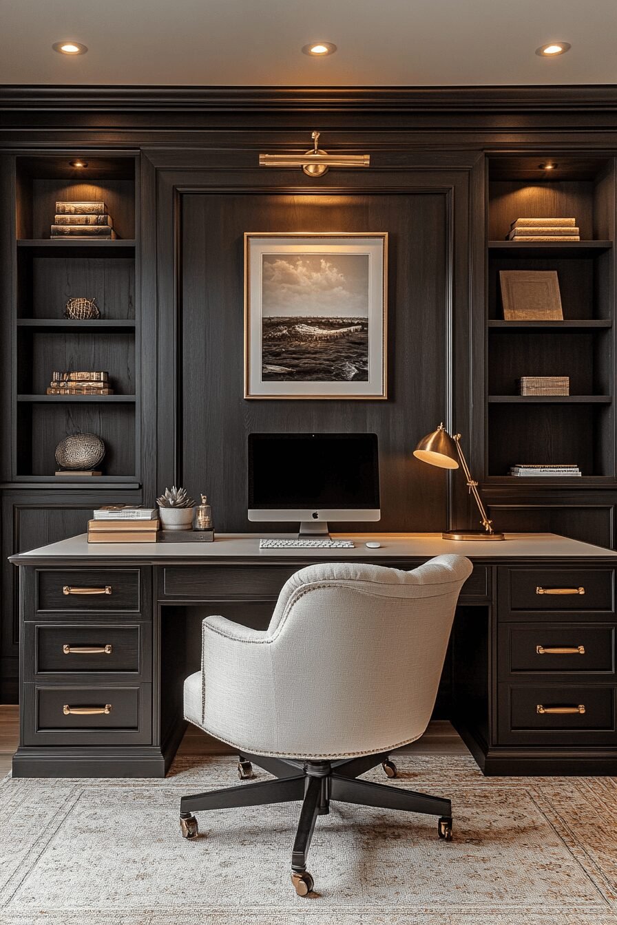 29 Masculine Home Office Vibes for a Sleek and Strong Workspace