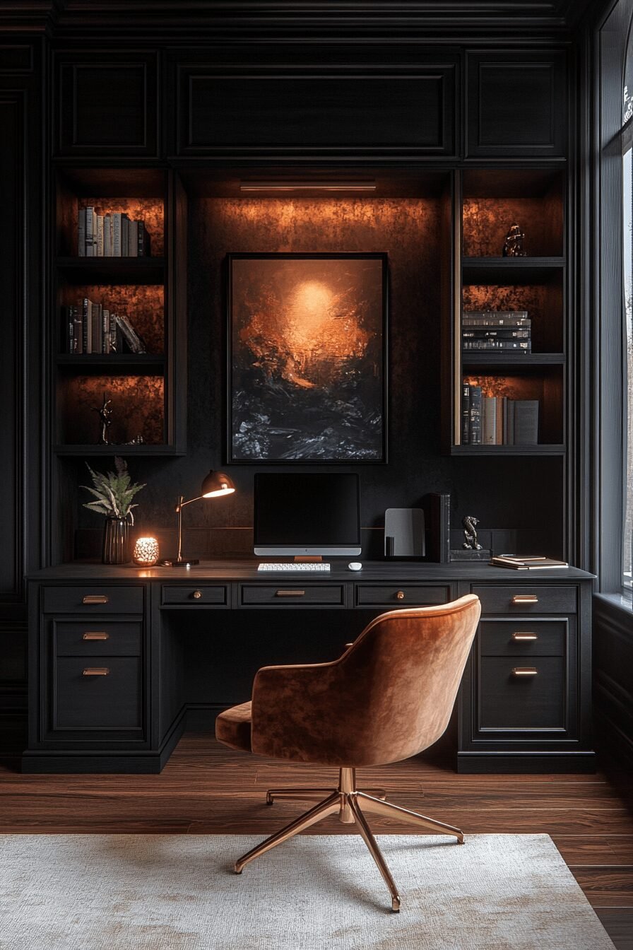 29 Moody Home Office Makeovers That Turn Work into a Mood