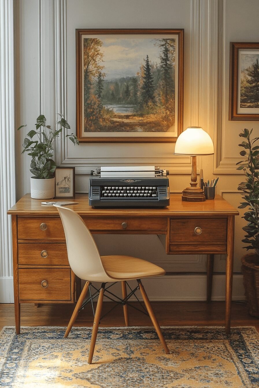29 Vintage Home Office Styles That Blend Nostalgia with Productivity
