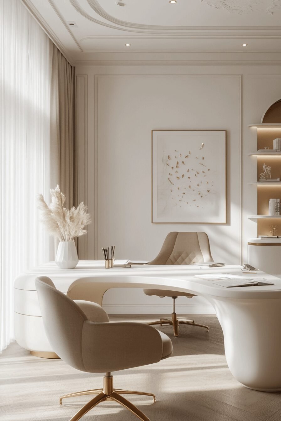 29 White Office Inspo Makeovers to Upgrade Your Workflow