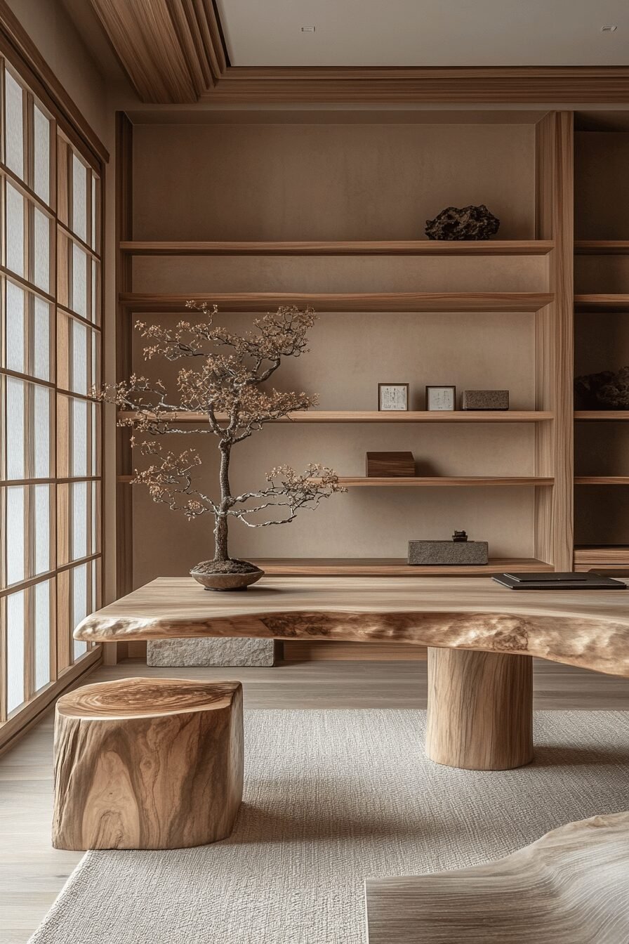 29 Japandi Home Office Ideas to Elevate Your Workday Serenity