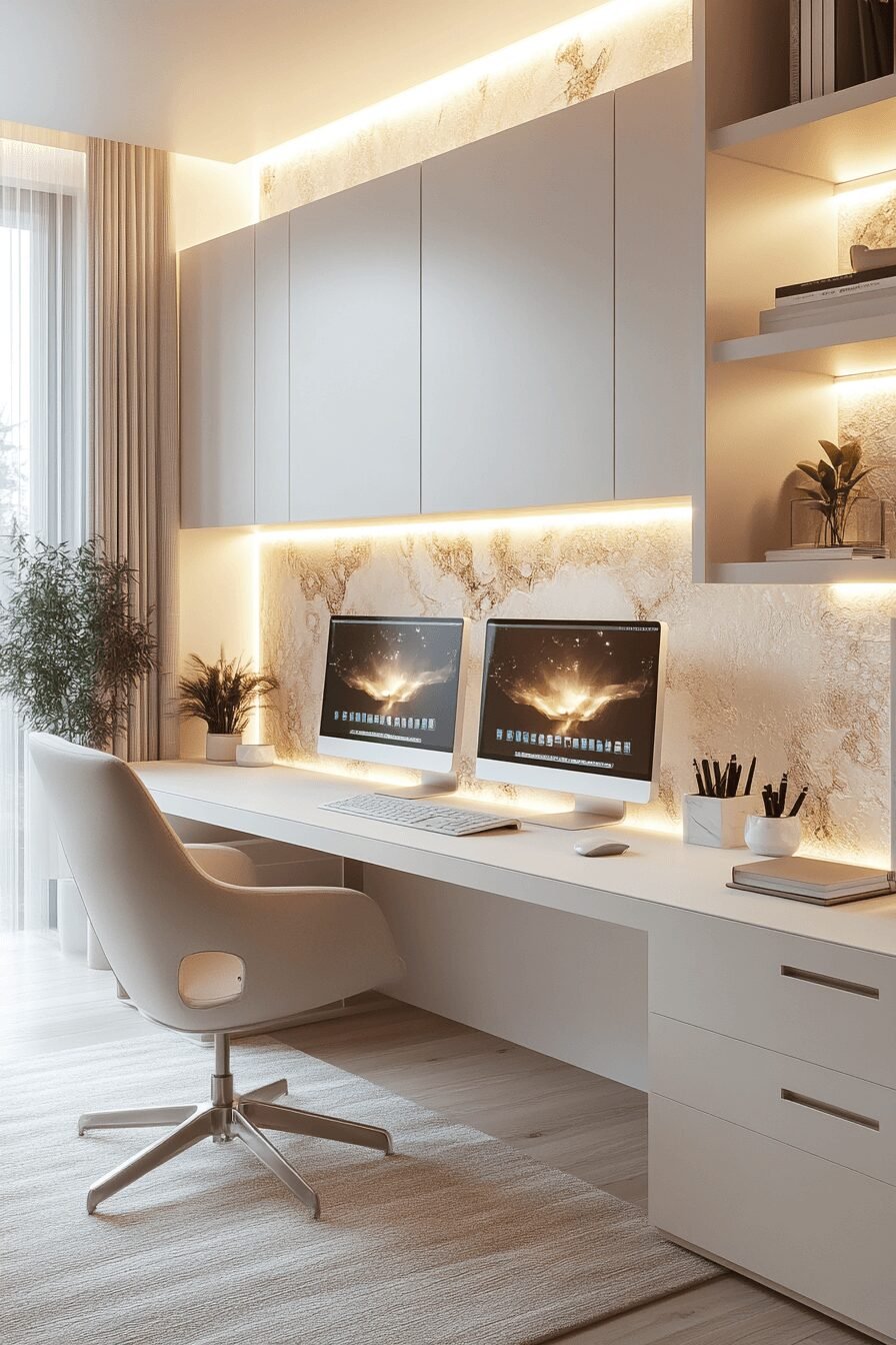 29 White Office Inspo Makeovers to Upgrade Your Workflow