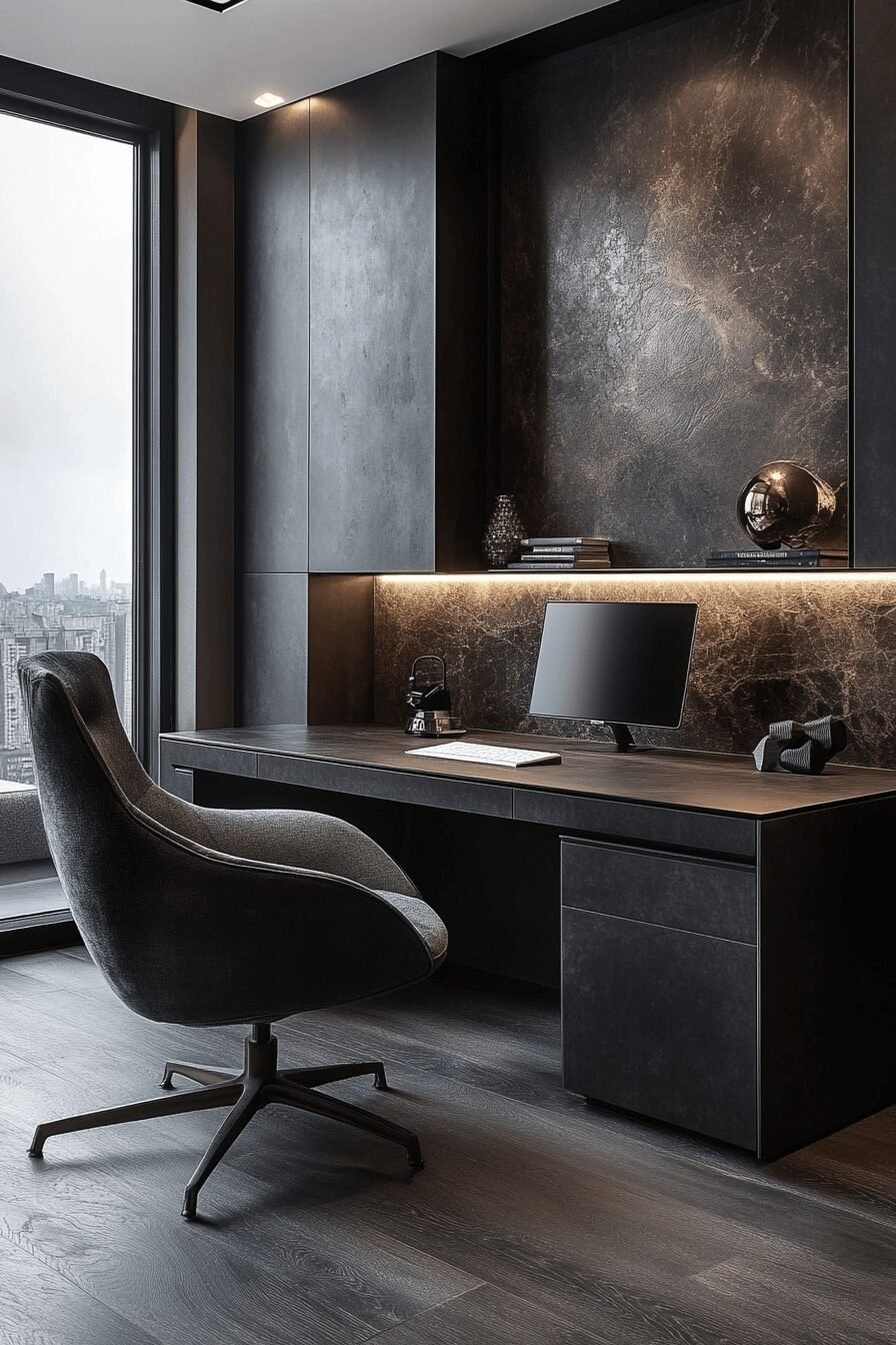 29 Masculine Home Office Vibes for a Sleek and Strong Workspace