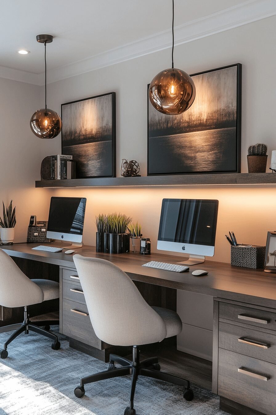 29 Home Office for Two People Spaces That Encourage Connection and Comfort