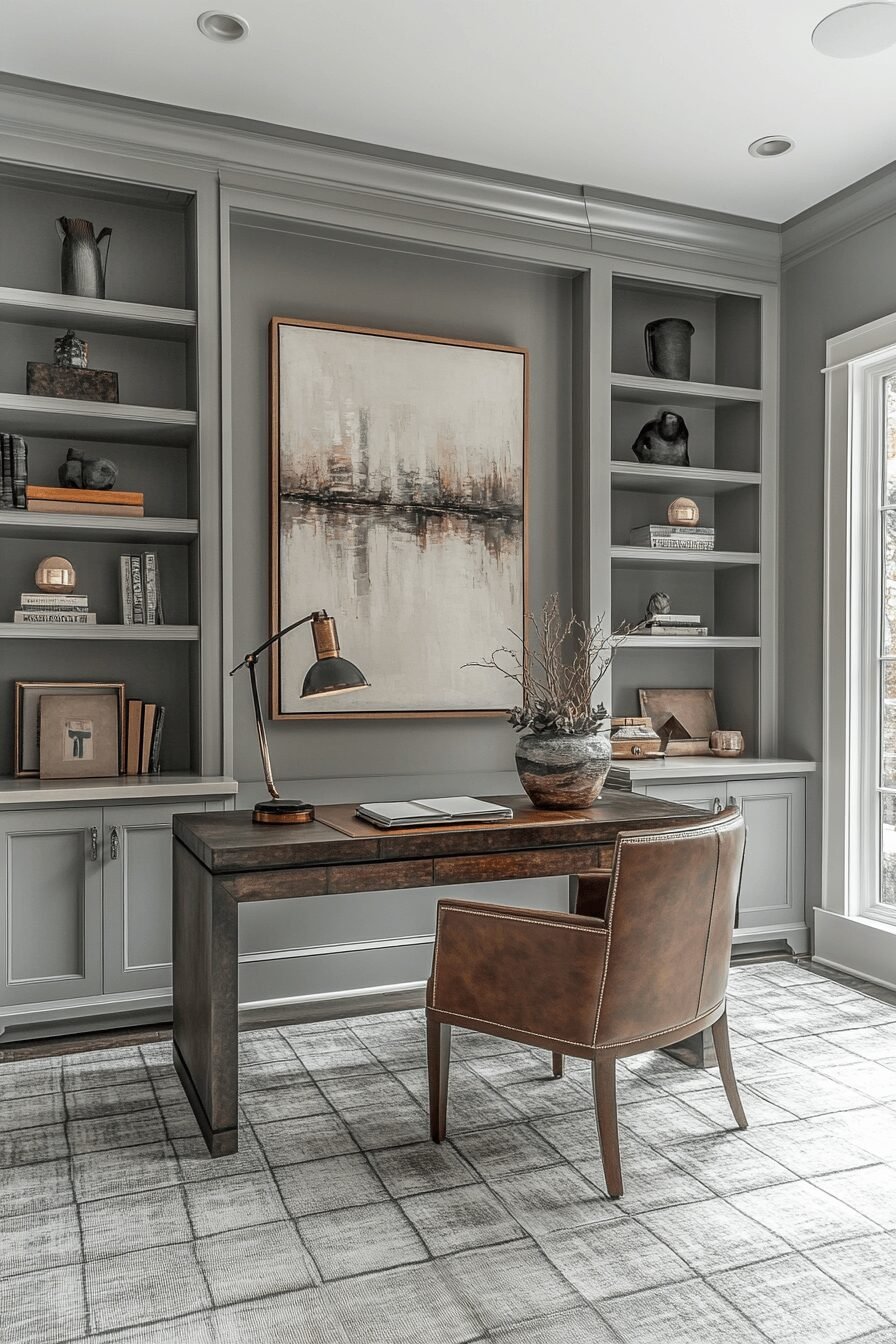 29 Masculine Home Office Vibes for a Sleek and Strong Workspace