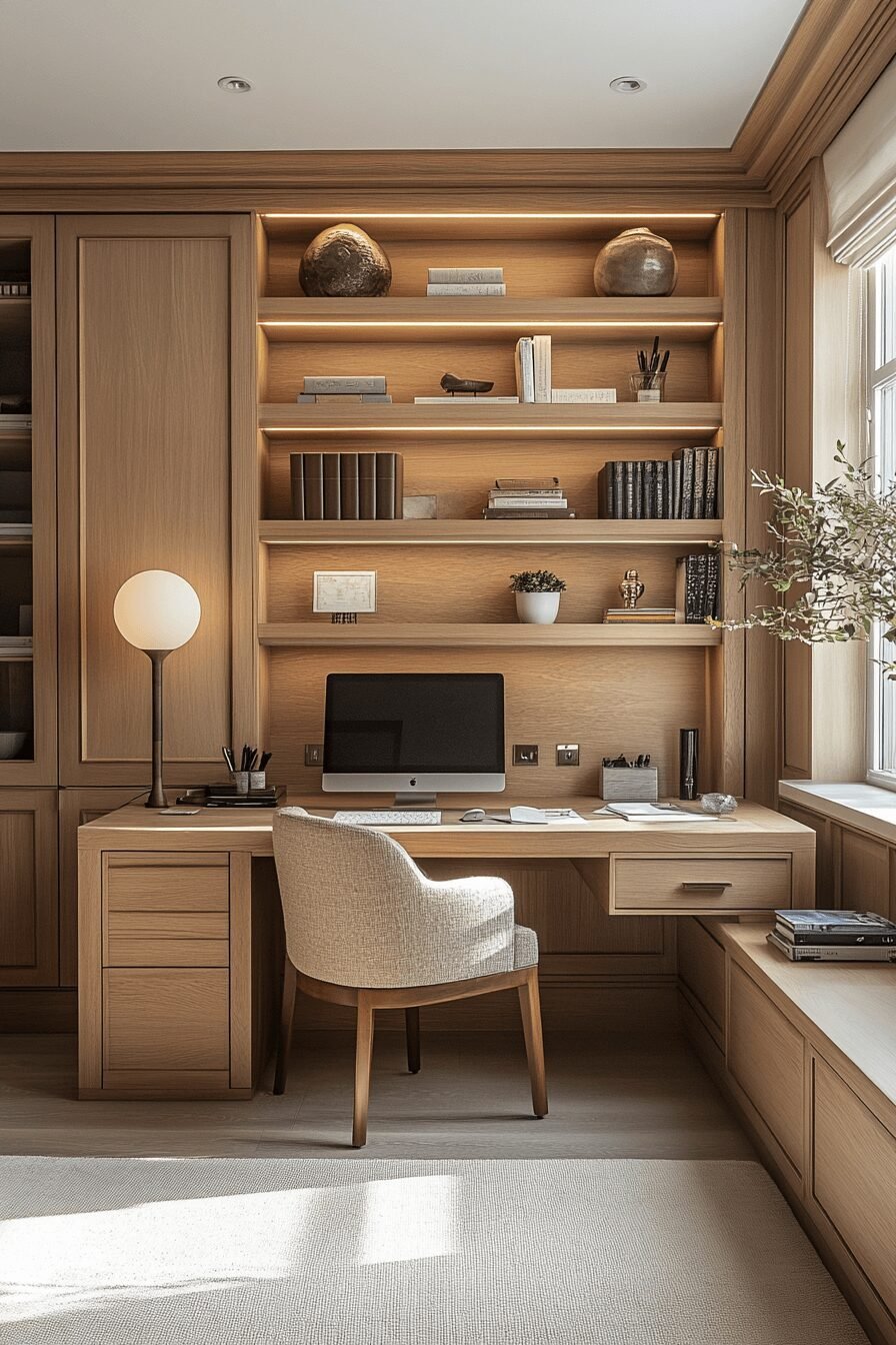 29 Japandi Home Office Ideas to Elevate Your Workday Serenity