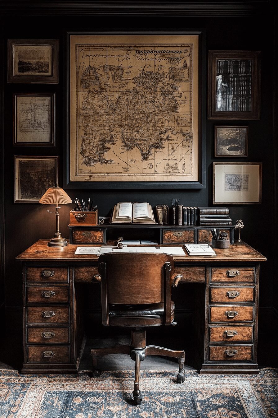 29 Vintage Home Office Styles That Blend Nostalgia with Productivity