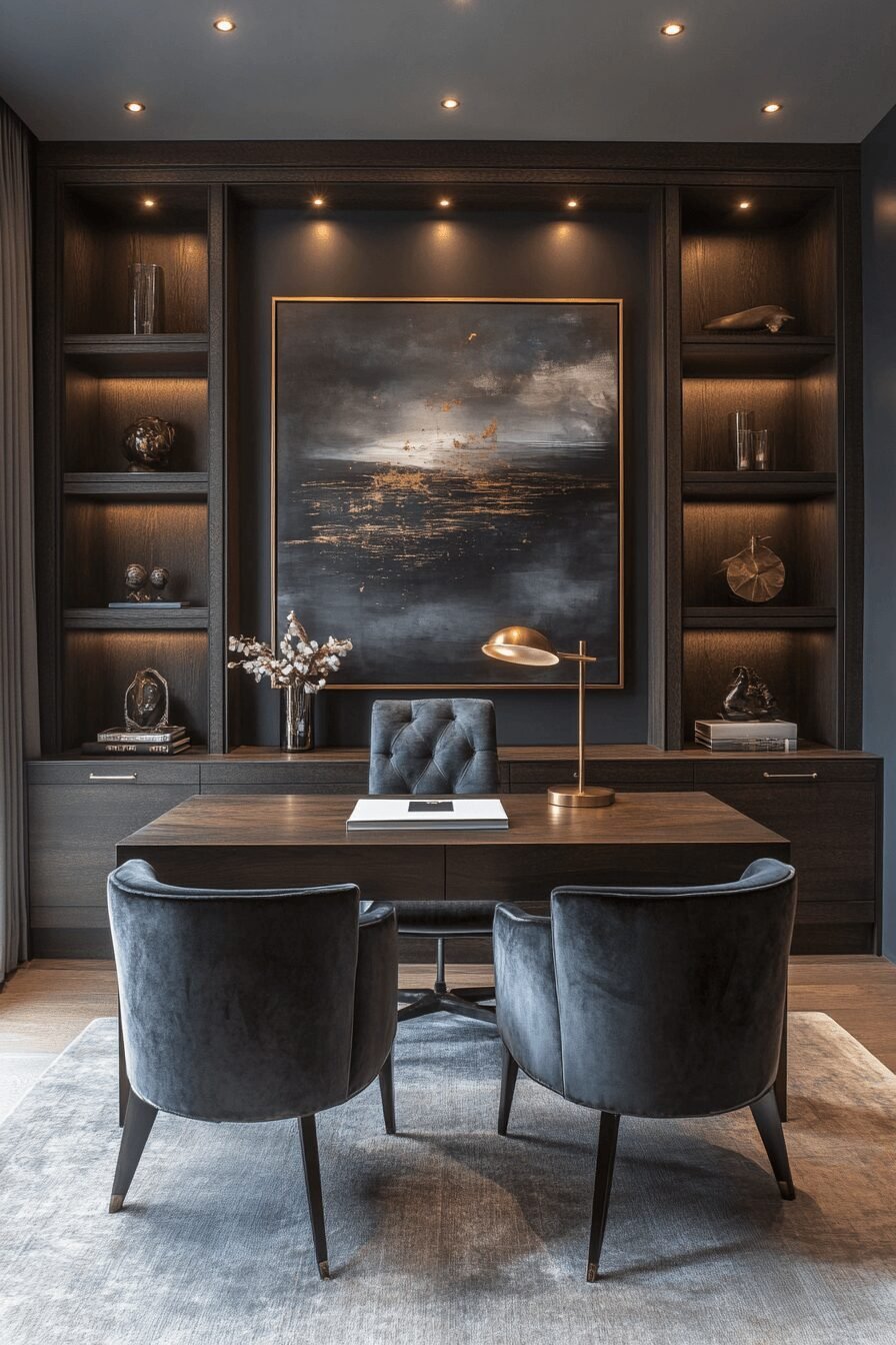 29 Moody Home Office Makeovers That Turn Work into a Mood