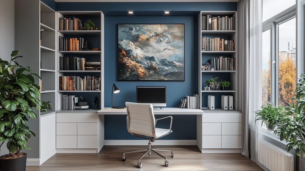 masculine home office