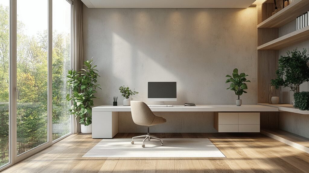 minimalist home office