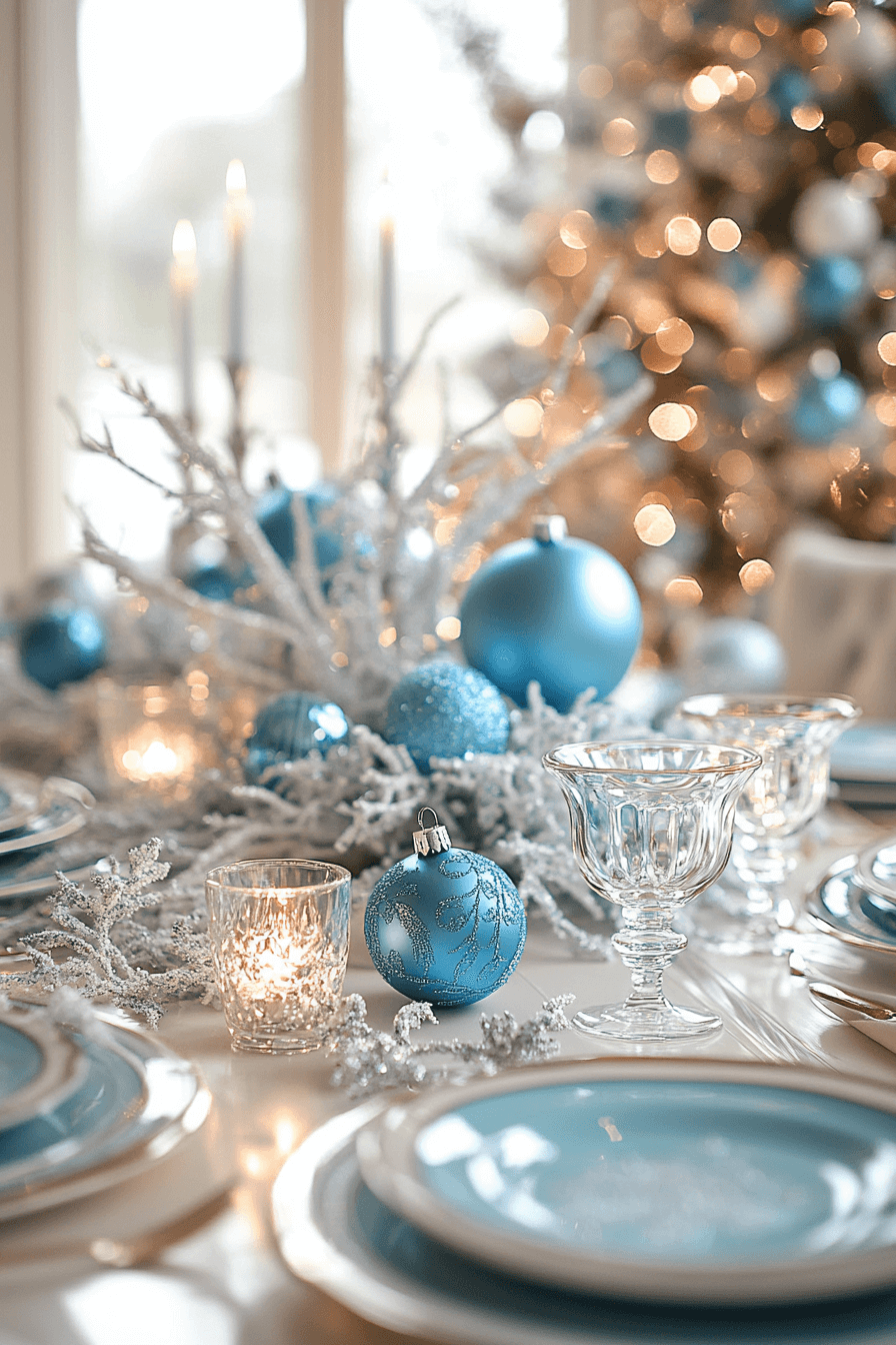 25 Blue Christmas Decor Ideas for a Soft Peaceful Holiday Look