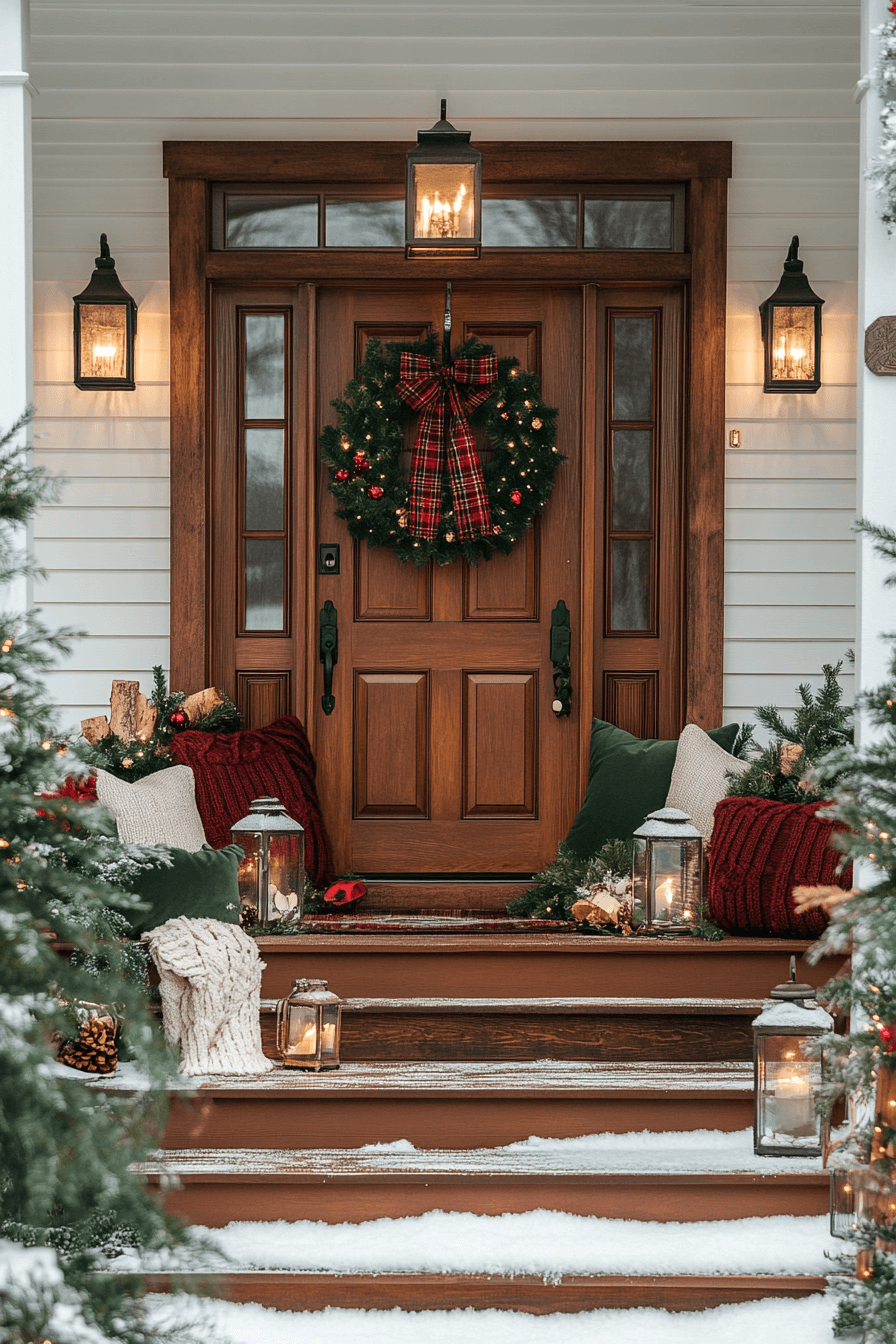 25 Christmas Porch Decor Ideas to Bring Joy to Your Entryway