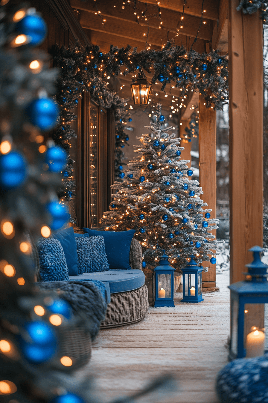 25 Blue Christmas Decor Ideas for a Soft Peaceful Holiday Look