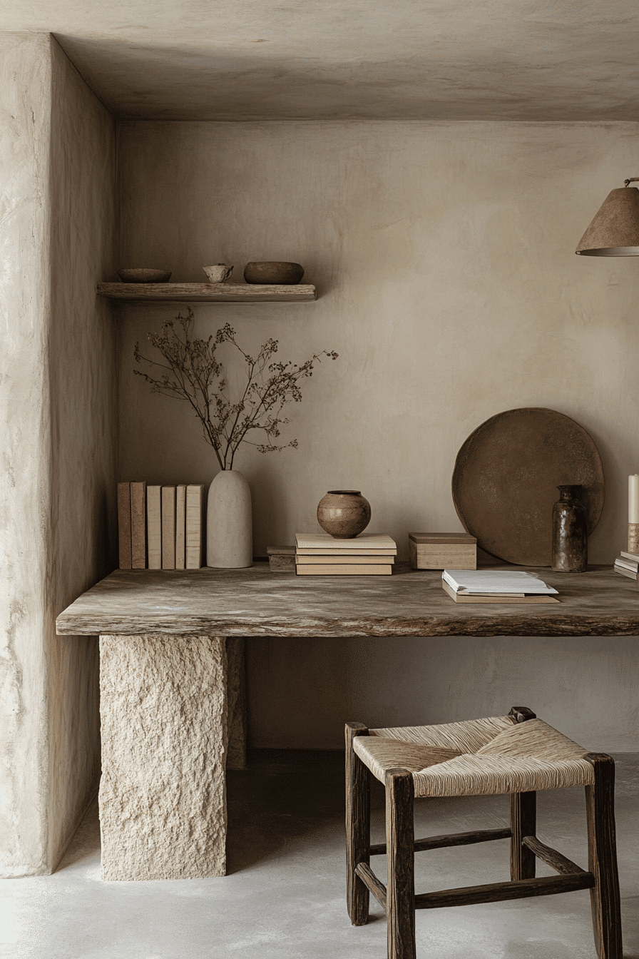 29 Wabi Sabi Office Styles For A Naturally Joyful Workspace